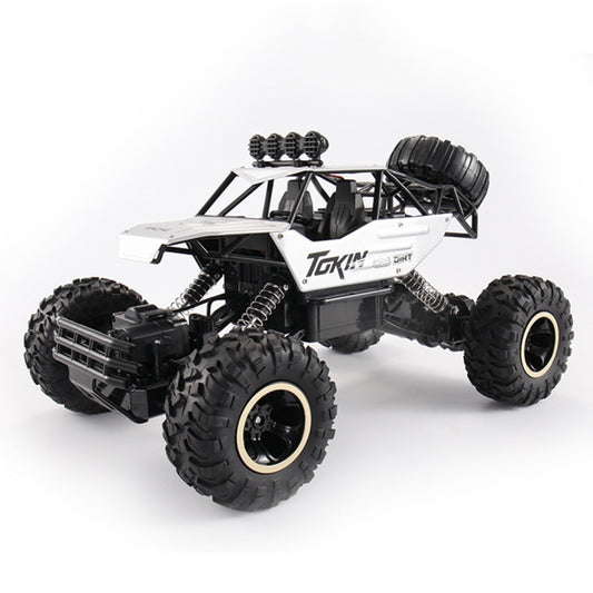 HD6026 1:12 Large Alloy Climbing Car Mountain Cross-country Four-wheel Drive Remote Control Car Toy, Size: 37cm(Silver) by bashfashion