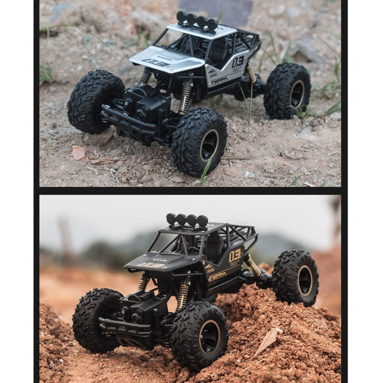 HD6026 1:16 Large Alloy Climbing Car Mountain Cross-country Four-wheel Drive Remote Control Car Toy, Size: 28cm(Silver) by bashfashion