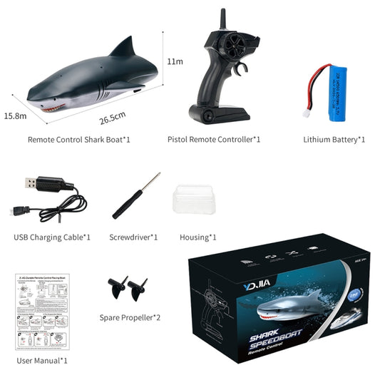 YDJ-818 2.4G RC Shark Boat Remote Control Boats by bashfashion