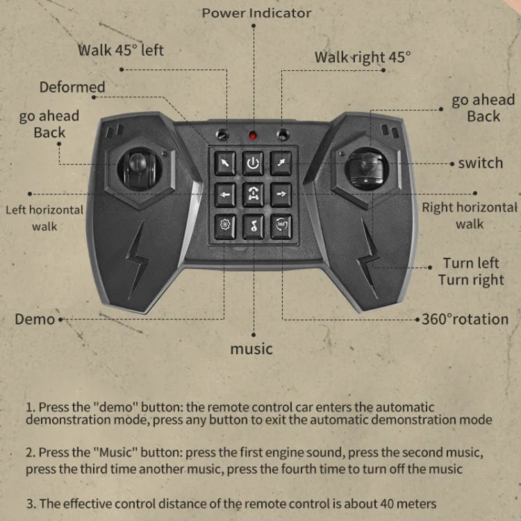 YDJ-D876 Gesture Sensing RC Stunt Car (Grey) by bashfashion