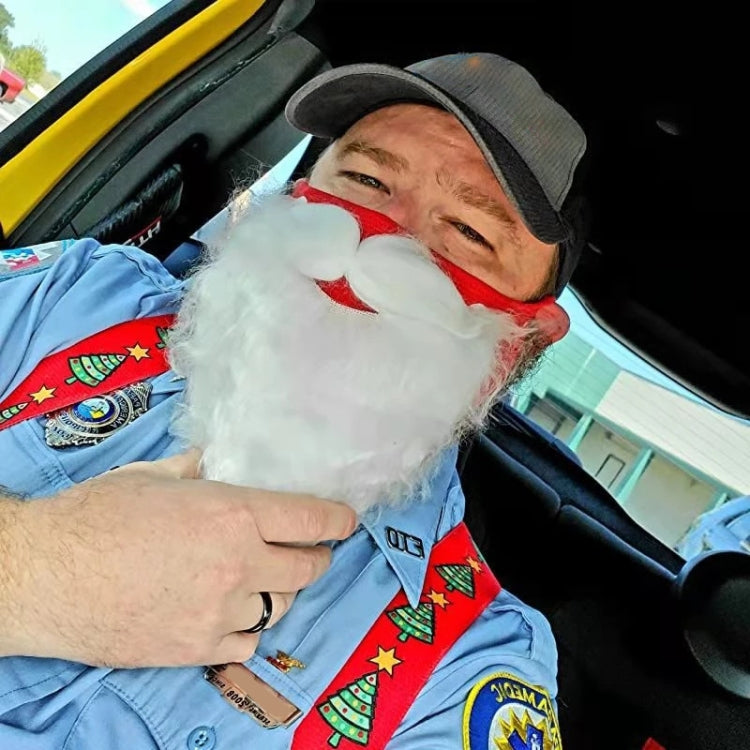 Santa Claus Beard Dustproof Cotton Mask Christmas Funny Dress Up Ornaments by bashfashion