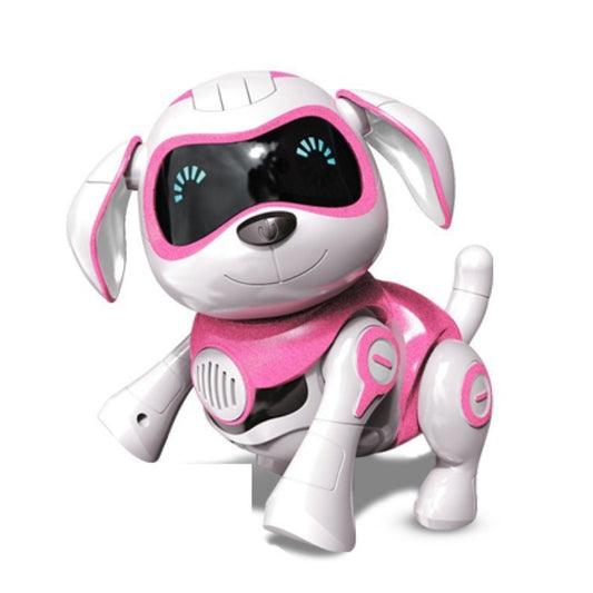 USB Charging Smart Touch Sensing Machine Dog Children Electric Toys, Supports Walking & Gnawing Bones & Lights & Music(Pink) by bashfashion