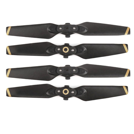 2 Pairs 4730F Foldable Quick-Release CW / CCW Propellers for DJI Spark(Gold) by bashfashion