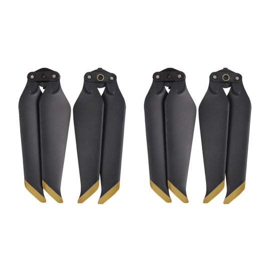 2 Pairs 8743F Low Noise Quick-release Propellers for DJI Mavic 2 Pro / Zoom (Black+Gold) by bashfashion