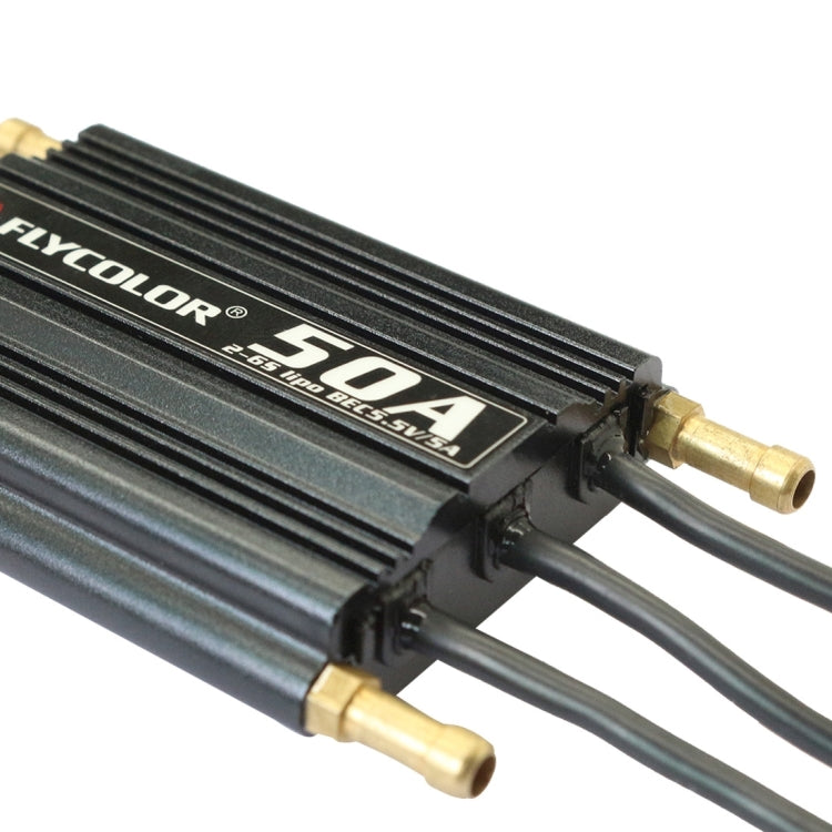 Flycolor Flymoster Series 50A 2-6S Waterproof Electronic Speed Controller for RC Boat by bashfashion