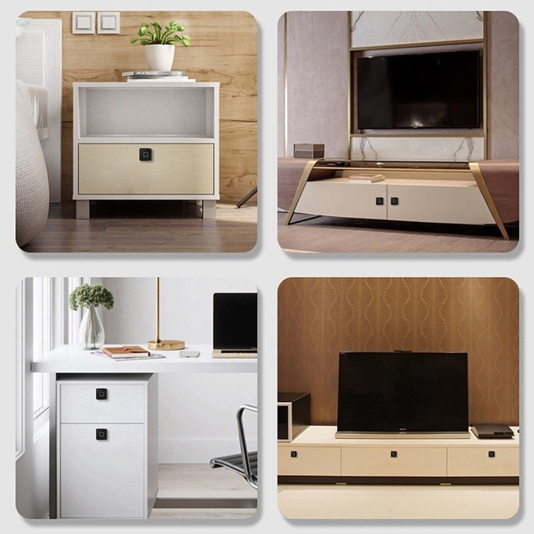 T4 Micro USB Charging Drawer Cabinet Door ABS Smart Fingerprint Lock by bashfashion