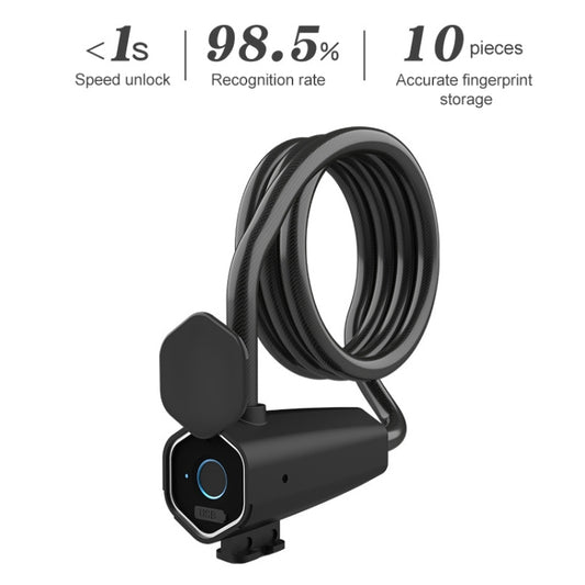 W16 IP65 Waterproof Fingerprint Lock Steel Rope Anti-theft Electric Car Lock Bluetooth APP Electronic Lock by bashfashion