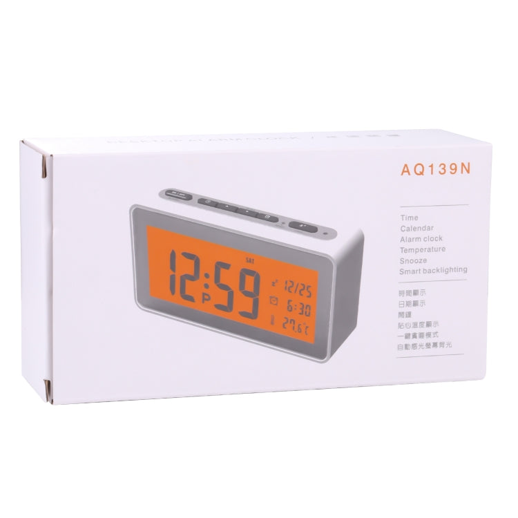 AQ139N LED Display Desktop Alarm Clock (White) by bashfashion