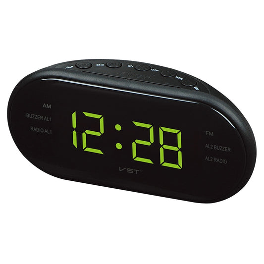 Oval Radio LED Digital Alarm Clock (Yellow) by bashfashion