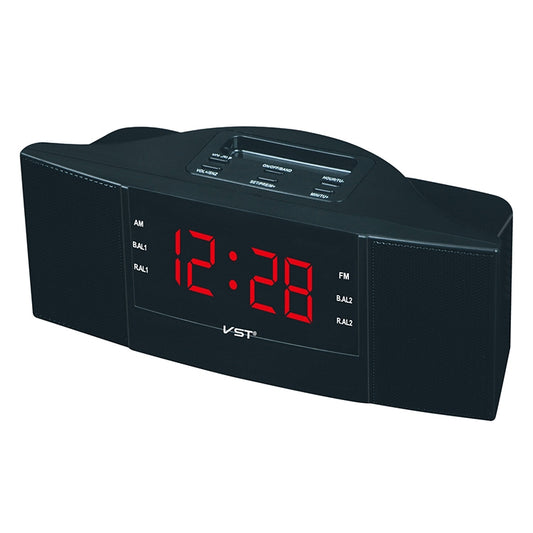 Clock Controlled Radio LED Clock AM / FM Digital Gift(Red) by bashfashion
