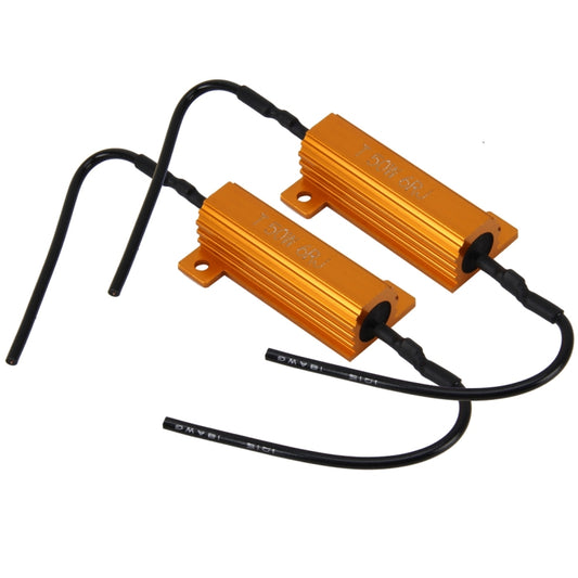 2 PCS Car Canbus Error Canceller Decoder Load Resistor LED 50W 6 Ohm No Blinking Decoder by bashfashion