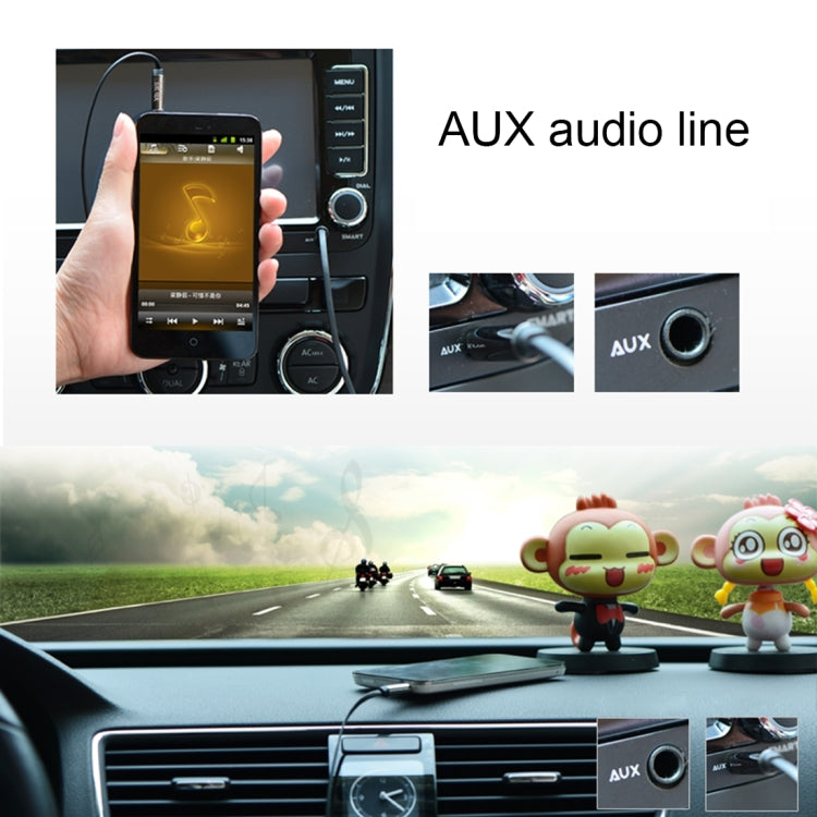 3.5mm Male to USB 2.0 Female Audio Converter Retractable Coiled Cable for Car MP3 Speaker U Disk, Length: 1m(Black) by bashfashion