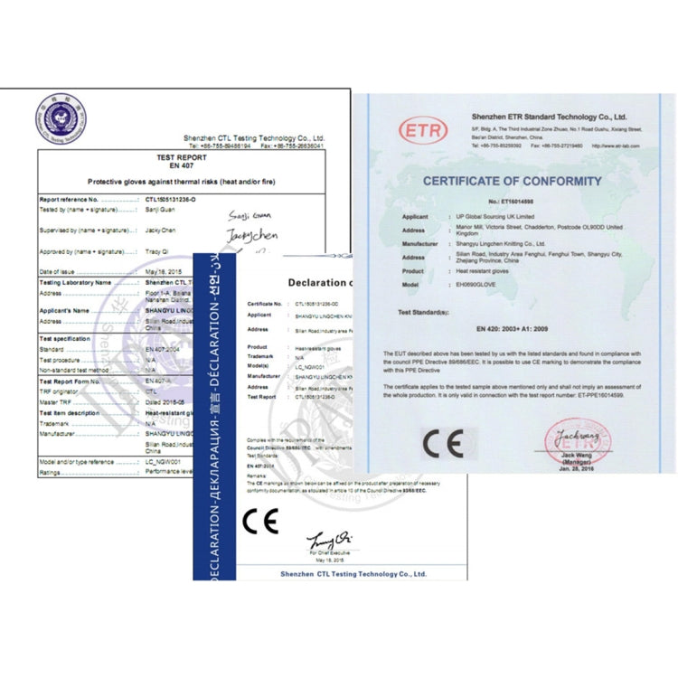 Silicone Cotton Microwave Kitchen Cooking Protective Gloves, High Temperature Resistance: 500 Degree C, Length: 32cm by bashfashion