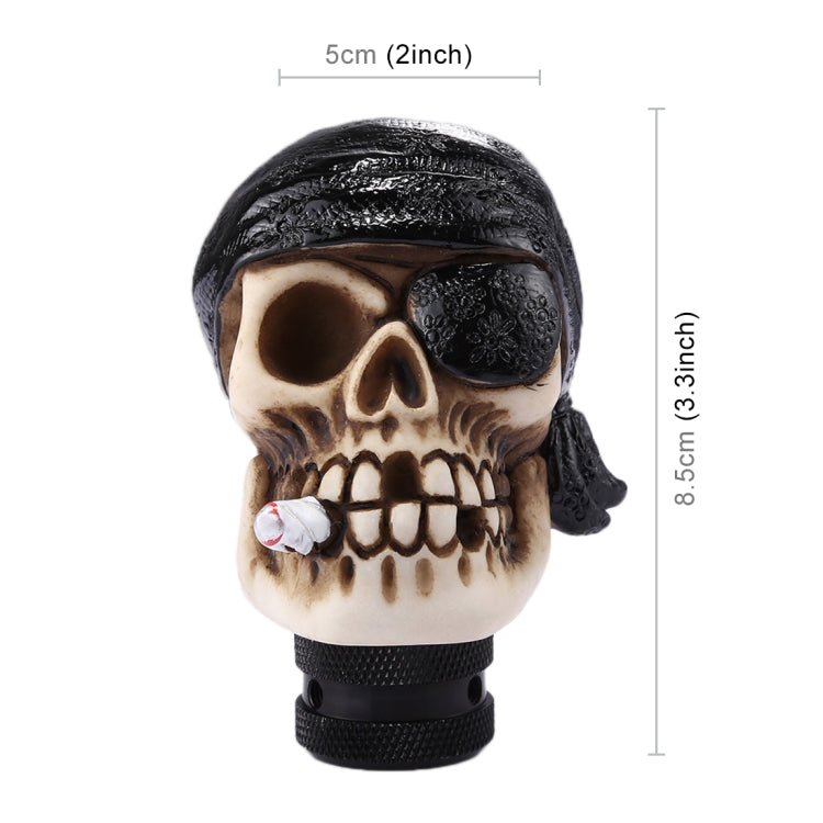 Pirate Skull Shaped Universal Vehicle Car Shifter Cover Manual Automatic Gear Shift Knob (Black) by bashfashion