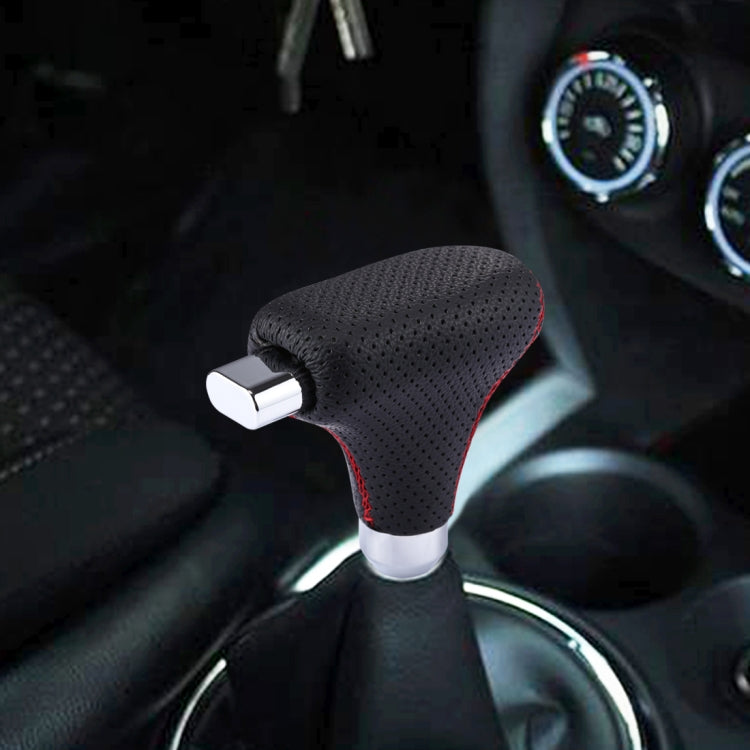 Universal Vehicle Car Black Leather Shifter Cover Manual Automatic Gear Shift Knob by bashfashion