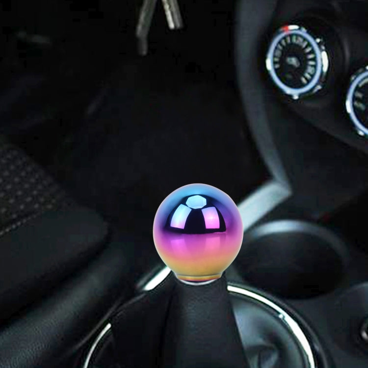 Universal Vehicle Car Gradient Blue Screwed Shifter Cover Manual Automatic Aluminum Gear Shift Knob by bashfashion