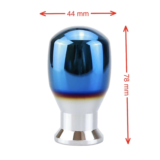 Universal Vehicle Car Blue Aluminum Alloy Gear Shifter Lever Manual Automatic Shift Knob Adapter, Size: 4.4x7.8cm by bashfashion