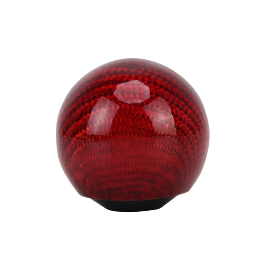 Universal Vehicle Car Shifter Cover Manual Automatic Carbon Fiber Ball Gear Shift Knob(Red) by bashfashion