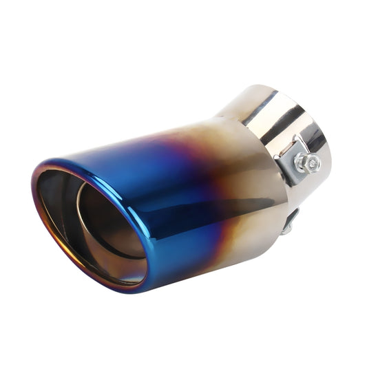 Universal Car Styling Stainless Steel Curved Exhaust Tail Muffler Tip Pipe by bashfashion
