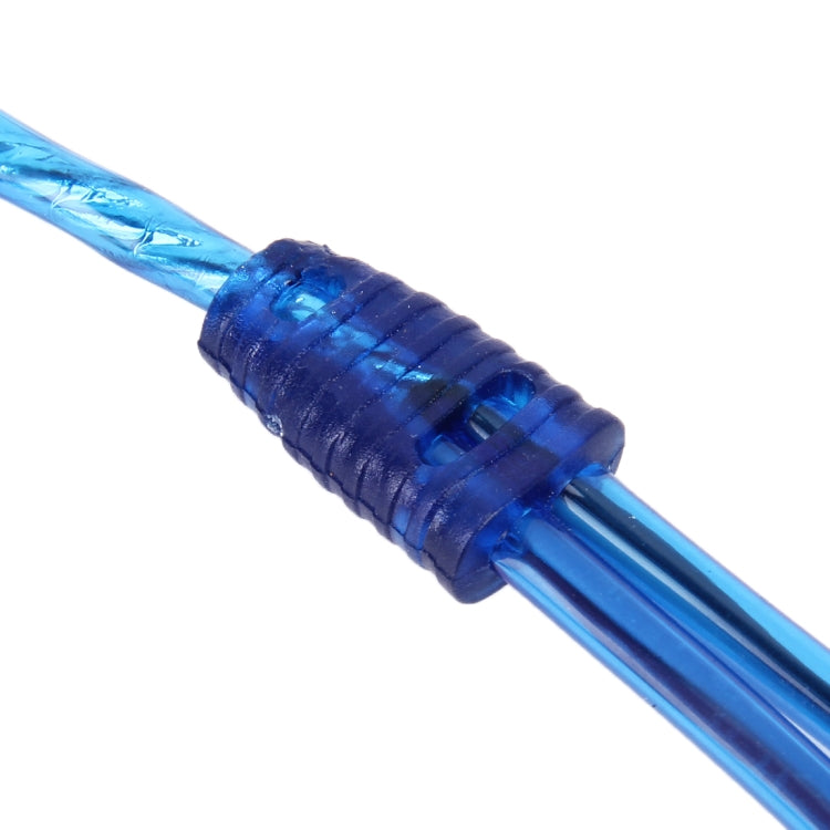 Car AV Audio Video 2 Female to 1 Male Aluminum Extension Cable Wiring Harness, Cable Length: 26cm by bashfashion