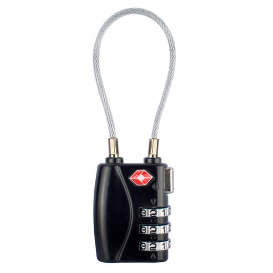 JASIT TSA719 Zinc Alloy 3-Digit Password TSA Lock Travel Luggage Padlock(Black) by bashfashion