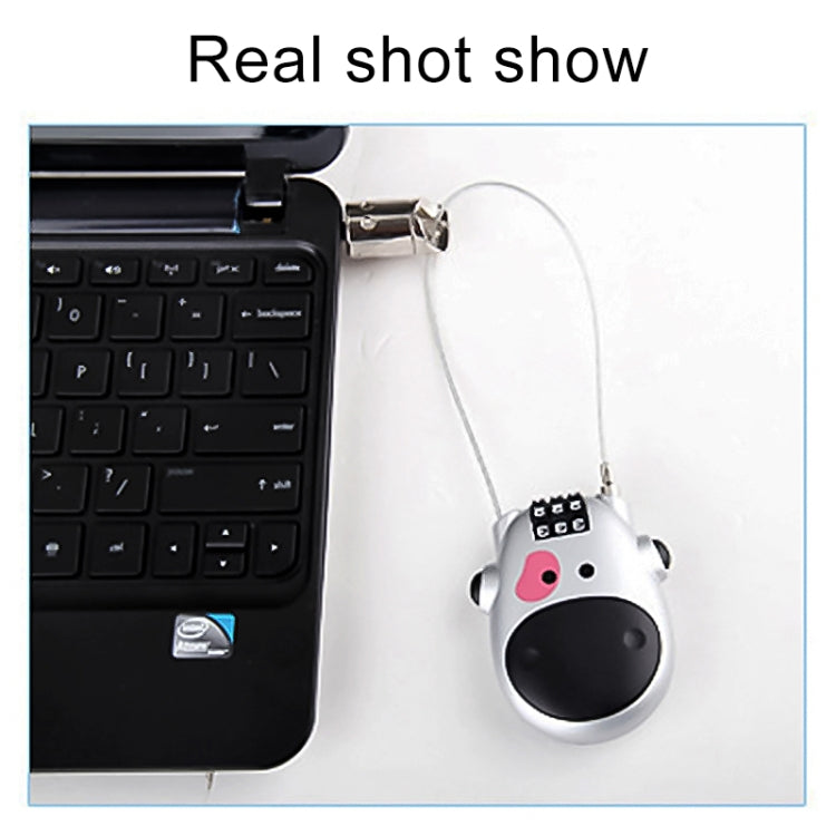 JASIT Portable Multifunction Cute Cow Travel Luggage Password Lock by bashfashion
