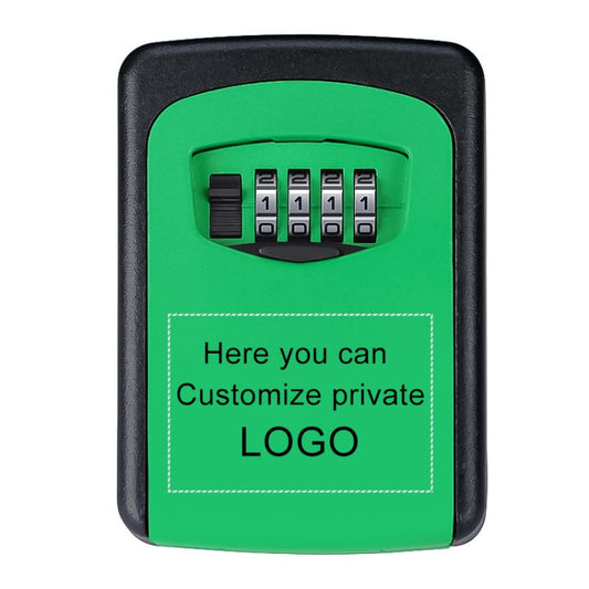 Wall-hanging Key Storage Box with Metal 4-Digit Password Lock(Green) by bashfashion
