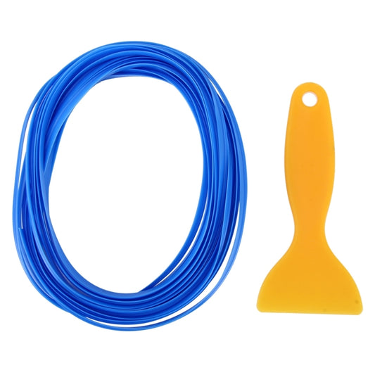5m Flexible Trim For DIY Automobile Car Interior Moulding Trim Decorative Line Strip with Film Scraper(Blue) by bashfashion
