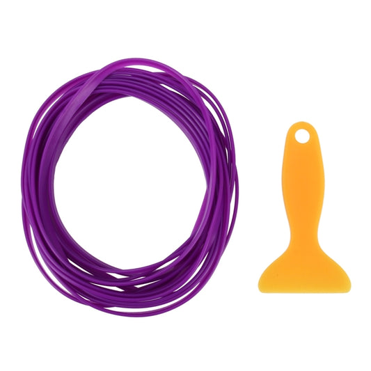 5m Flexible Trim For DIY Automobile Car Interior Moulding Trim Decorative Line Strip with Film Scraper(Purple) by bashfashion