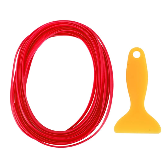 5m Flexible Trim For DIY Automobile Car Interior Moulding Trim Decorative Line Strip with Film Scraper(Red) by bashfashion