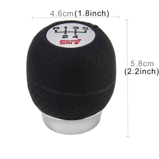 Universal 5 Speed Aluminum Manual Car Gear Shift Knob Shifter Lever Cover by bashfashion