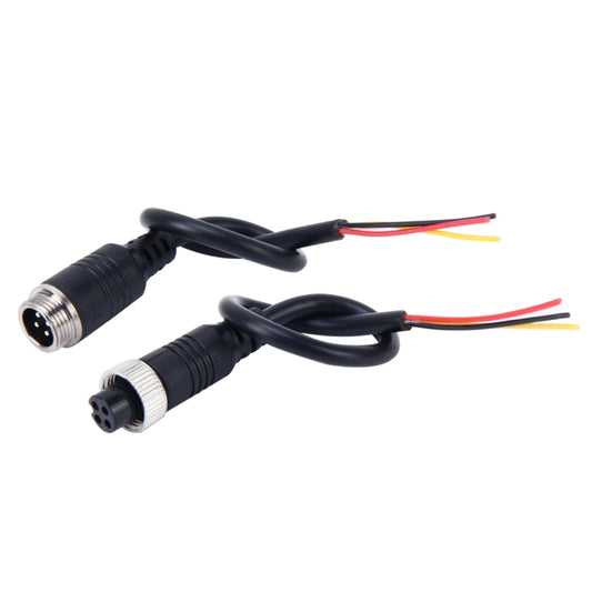 2 PCS M12 Car Auto Monitor Camera DVR Male and Female 4 Pin Video Power Extension Cable Cord, Length: 22cm by bashfashion