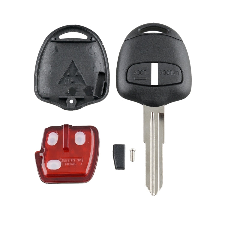 For MITSUBISHI 2 Buttons Intelligent Remote Control Car Key with 46 Chip & Battery & Left Slot, Frequency: 433MHz by bashfashion