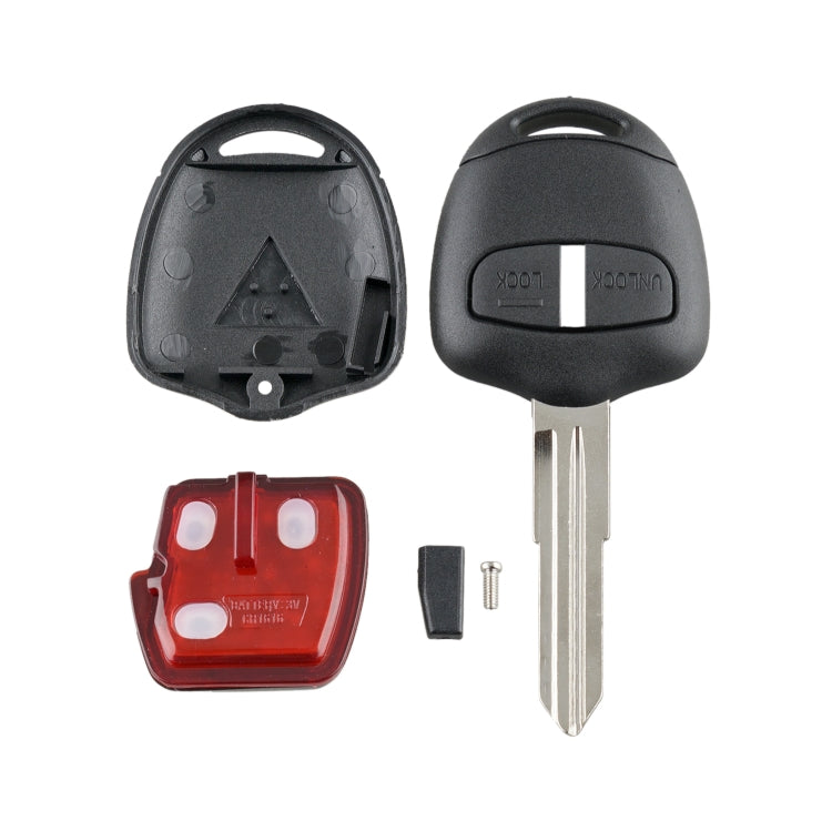 For MITSUBISHI 2 Buttons Intelligent Remote Control Car Key with 46 Chip & Battery & Right Slot, Frequency: 433MHz by bashfashion