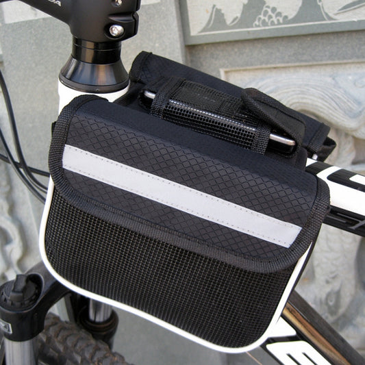 Bicycle Phone Bags Mountain Road Bike Front Head Bag Saddle Bag (Black) by bashfashion