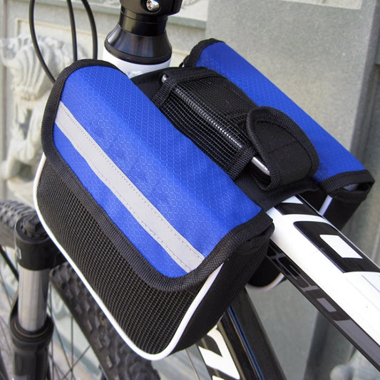 Bicycle Phone Bags Mountain Road Bike Front Head Bag Saddle Bag (Blue) by bashfashion