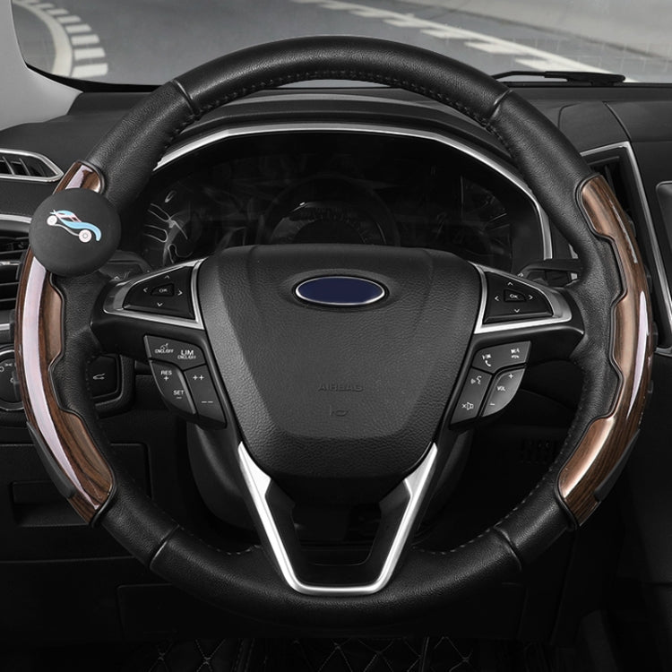 Car Universal Steering Wheel Spinner Knob Auxiliary Booster Aid Control Handle (Brown) by bashfashion