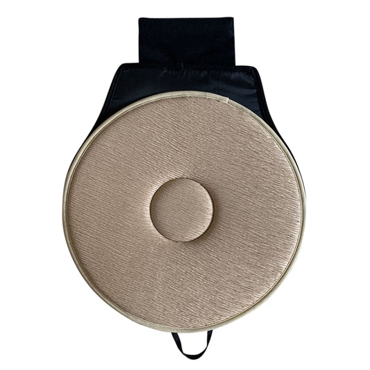 360 Degree Rotation Car Seat Cushion Whirling Seat Mat (Beige) by bashfashion