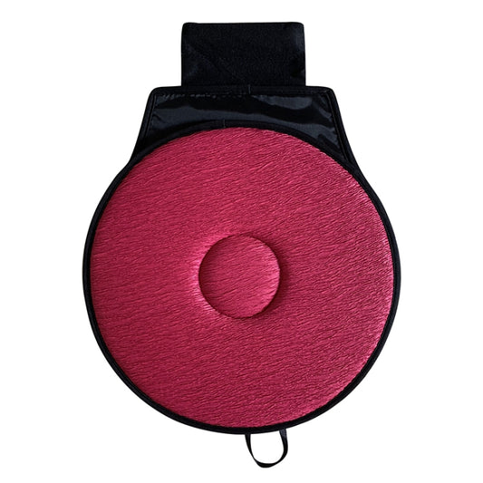 360 Degree Rotation Car Seat Cushion Whirling Seat Mat (Wine Red) by bashfashion
