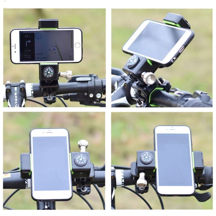Bicycle / Motorcycle Anti-theft Anti-take Off Mobile Phone Holder without Light (Green) by bashfashion