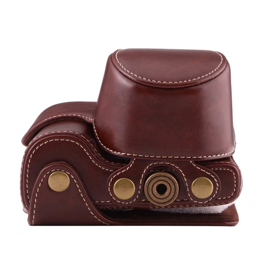 Full Body Camera PU Leather Case Bag with Strap for Sony A6000 / A6300 / Nex 6(Coffee) by bashfashion