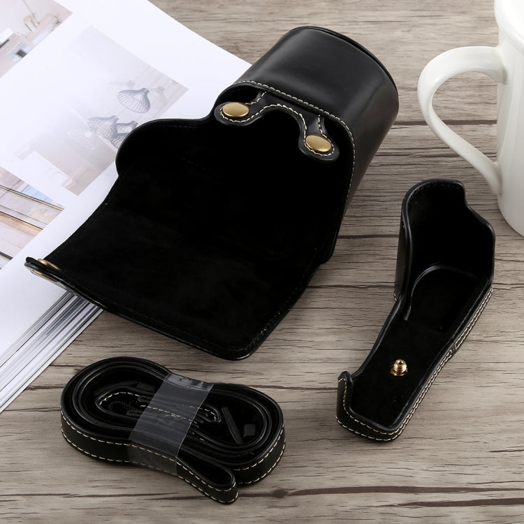 Full Body Camera PU Leather Case Bag with Strap for Sony A5100 (Black) by bashfashion