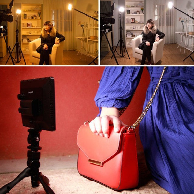 LED-013 Pocket 112 LEDs Professional Vlogging Photography Video & Photo Studio Light with OLED Display & Cold Shoe Adapter Mount for Canon / Nikon DSLR Cameras by bashfashion