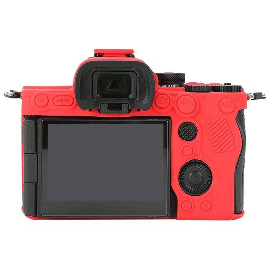 For Sony ILCE-7RM5 / Alpha 7R V Soft Silicone Protective Case (Red) by bashfashion