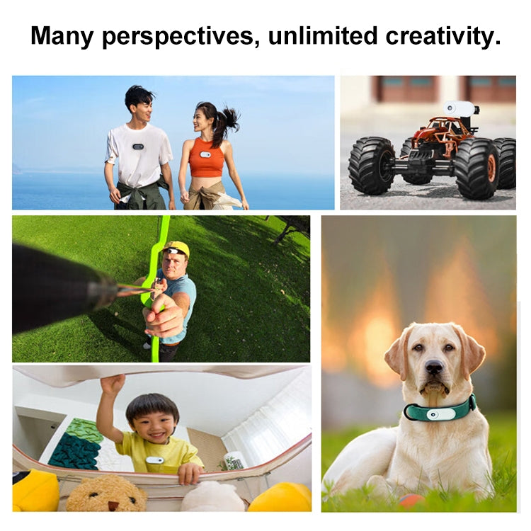 DM-10 Mini Thumb Action Camera with Charging Case (White) by bashfashion