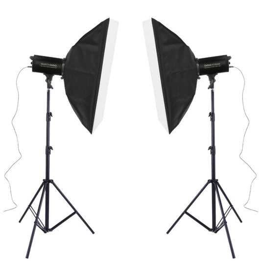 TRIOPO Oubao TTR400W 60x90cm Studio Softbox + Tripod Mount + 2x E27 150W Light Bulb Photography Lighting Tow Piece Set by TRIOPO