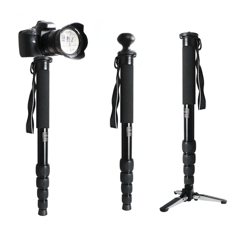 BEXIN MAS285 Portable Travel Outdoor DSLR Camera Aluminum Alloy Monopod Holder(Black) by BEXIN