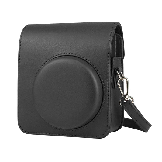 Full Body Camera Retro PU Leather Case Bag with Strap for FUJIFILM instax mini 40 (Black) by bashfashion