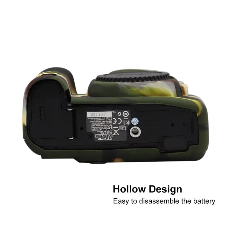 For Canon EOS 5D Mark II Soft Silicone Protective Case(Camouflage) by bashfashion