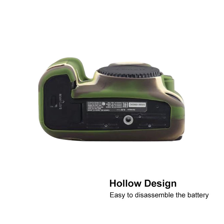 For Canon EOS 6D Mark II Soft Silicone Protective Case (Camouflage) by bashfashion